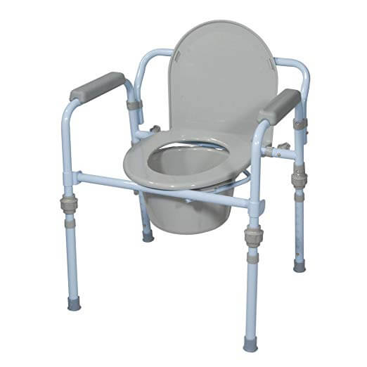 Drive medical folding bedside commode seat by Drive Medical